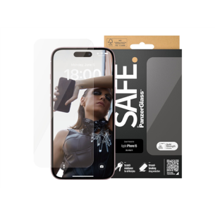 PanzerGlass | SAFE | Screen protector | Apple | iPhone 15 | Glass | Clear | Ultra-Wide Fit