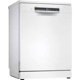 Bosch | Dishwasher | SMS4EMW06E | Free standing | Width 60 cm | Number of place settings 14 | Number of programs 6 | Energy efficiency class B | Display | AquaStop function | White