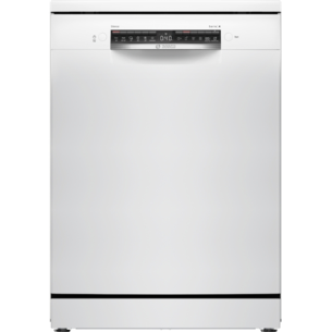 Bosch | Dishwasher | SMS4HVW00E | Free standing | Width 60 cm | Number of place settings 14 | Number of programs 6 | Energy efficiency class D | Display | AquaStop function | White