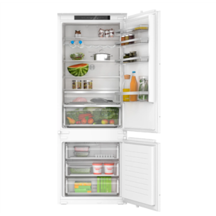 Bosch Refrigerator | KBN96VSE0 | Energy efficiency class E | Built-in | Combi | Height 193.5 cm | No Frost system | Fridge net capacity 285 L | Freezer net capacity 98 L | 34 dB | White