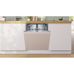 Bosch | Dishwasher | SMV4HTX00E | Built-in | Width 60 cm | Number of place settings 13 | Number of programs 6 | Energy efficiency class D | Display | AquaStop function | White