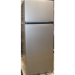SALE OUT. Gorenje RF4141PS4 Refrigerator, F, Free standing, Height 143,4 cm, Net Fridge 165 L, Freezer 41 L, Grey,NO ORIGINAL PACKAGING, SCRATCHED ON TOP, DENTS ON THE DOOR | RF4141PS4 | Refrigerator | Energy efficiency class F | Free standing | Double Do