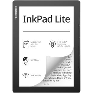 E-Reader | POCKETBOOK | InkPad Lite | 9.7" | 1200x825 | 1xUSB type C | Micro SD | Wireless LAN 802.11b/g/n | Grey | PB970-M-WW