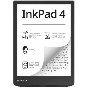 E-Reader | POCKETBOOK | InkPad 4 | 7.8" | 1872x1404 | 1xAudio-Out | 1xUSB-C | Micro SD | Wireless LAN | Bluetooth | PB743G-U-WW