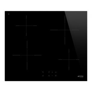 Pliidiplaat Smeg, 4 x induktsioon, 60 cm, lõigatud serv, must